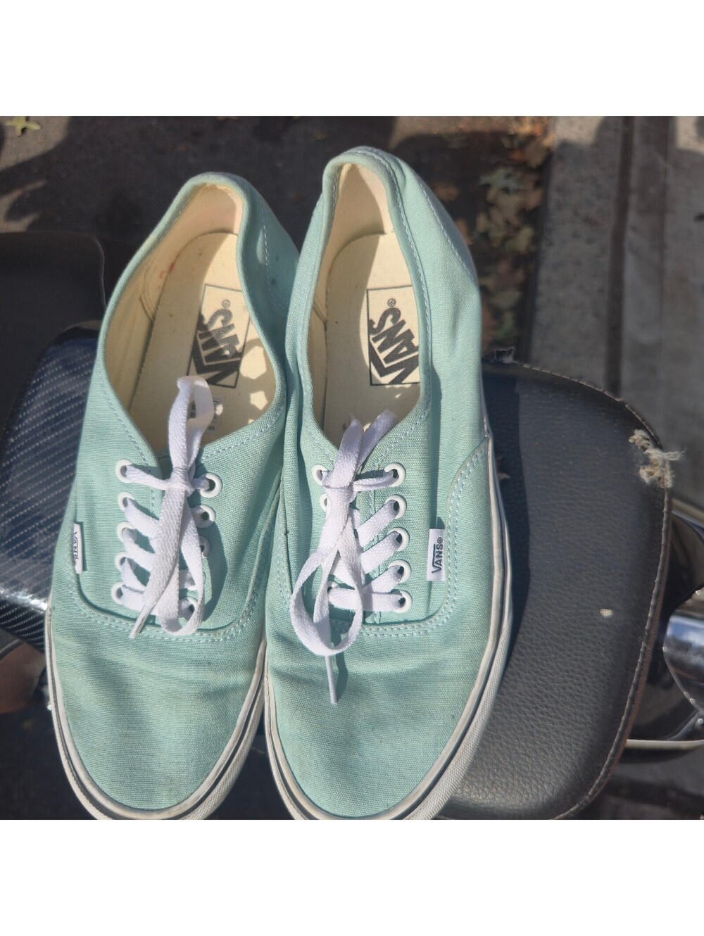 Vans Authentic Light Blue Canvas Sneakers Size 9.5